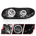 ANZO 1998-2002 Chevrolet Camaro Projector Headlights w/ Halo Black ANZO