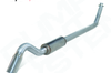 Diamond Eye Performance 4in AL TURBO BACK SGL DUMP OUT 94-02 DODGE NO MFLR INCLUDING TIP - Exhaust Mufflers & Tips