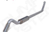 Diamond Eye Performance 4in AL TURBO BACK SGL DUMP OUT 94-02 DODGE NO MFLR INCLUDING TIP - Exhaust Mufflers & Tips