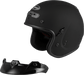 Gm 32 Open Face Helmet Matte Black Xs GMAX