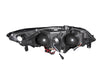 ANZO 2006-2011 Honda Civic Projector Headlights w/ Halo Chrome (CCFL) ANZO