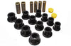 Energy Suspension 00-04 Ford Excursion 4WD / 99-04 F250/F350 Black Front Leaf Spring Bushing Set