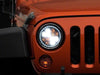 Raxiom 97-18 Jeep Wrangler TJ/JK Axial Spider LED Headlight w/ Amber DRL- Chrome Hsng (Clear Lens) Raxiom