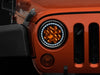 Raxiom 97-18 Jeep Wrangler TJ/JK Axial Spider LED Headlight w/ Amber DRL- Chrome Hsng (Clear Lens) Raxiom