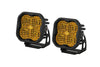 Diode Dynamics SS3 LED Pod Pro - Yellow Flood Standard (Pair) Diode Dynamics