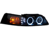 Raxiom 99-04 Ford Mustang Dual LED Halo Projector Headlights- Black Housing (Smoked Lens) Raxiom