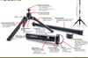 Stkr Fli-pro Telescoping Light 8’ With Removable Flashlight - Watercraft Collection