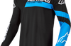 Alpinestars Fluid Chaser Jersey Anthracite/coral Fluo Xl - Black/Neon Blue / Small