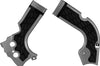 Acerbis Frame Guards- X-grip White/black - Silver/Black - Offroad Collection