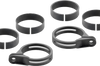 Rizoma Front Turn Signal Fork Mount Kit Black - Street Collection