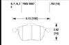 Hawk Performance 00-06 Audi TT/00-06 TT Quattro 1.8L / 99-04 VW Golf GTI 2.8L Blue 9012 Race Front Brake Pads - Brakes