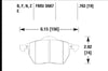 Hawk Performance 00-06 Audi TT/00-06 TT Quattro 1.8L / 99-04 VW Golf GTI 2.8L Blue 9012 Race Front Brake Pads - Brakes