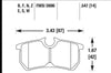 Hawk Performance 00-07 Ford Focus DTC30 Rear Race Brake Pads - Brakes Rotors &