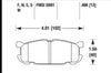 Hawk Performance 01-03 Mazda Miata Base/LS/SE Sport Suspension DTC-60 Rear Race Brake Pads - Brakes Rotors &