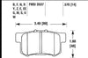 Hawk Performance 02-06 Acura RSX / 02-11 Honda Civic Si / 00-09 S2000 DTC-60 Race Rear Brake Pads - Brakes Rotors &