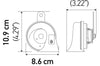 Hella 12V Twin Trumpet Horn Kit with Bracket - Toyota - Exterior Styling