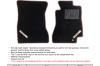 HKS 93-02 Toyota JZA80 Supra Front Floormat Set - RHD - Floor Mats