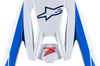 Alpinestars Honda S-m5 Helmet Visor White/blue/red Glossy - White/Blue/Red - Apparel Collection