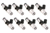 Injector Dynamics 1340cc - 60mm Length - 14mm Grey Top - Blue Bottom Adaptor (Set of 8) - Fuel Delivery