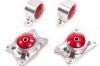 Innovative Mounts 00-09 Honda S2000 F-Series Black Aluminum 75A Bushings Billet Rear Diff - Drivetrain