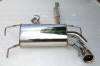 Invidia 08 + WRX Hatch Q300 Single Rolled SS Cat-back Exhaust - Mufflers & Tips