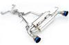 Invidia 14 + Infiniti Q50 Q300 w/ Single Layer Titanium Tips Cat-Back Exhaust - Mufflers &