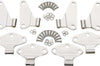 Kentrol 07-18 Jeep Wrangler JK Body Door Hinge Set 8 Pieces 4 - Polished Silver - Exterior Styling