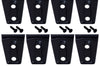 Kentrol 07-18 Jeep Wrangler JK Door Hinge Overlays 8 Pieces 4 - Textured Black - Exterior Styling