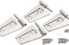 Kentrol 07-18 Jeep Wrangler JK Door Hinge Set 4 Pieces 2 - Polished Silver - Exterior Styling