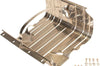 Kentrol 76-90 Jeep CJ/Wrangler YJ Gas Tank Skid Plate with strap - Polished Silver - Body Armor & Protection