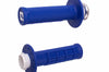 ODI Micro X Lock On Grips Half Waffle Blue/Silver