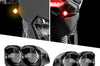 Xk Glow Mini Led Turn Signal Blk Kit Front & Rear Amber/red
