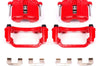 PowerStop Power Stop 00-03 Cadillac DeVille Rear Red Calipers w/Brackets - Pair - Brakes Rotors & Pads