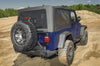 Rampage 04-06 Jeep Wrangler(TJ) Unlimited OEM Replacement Soft Upper Doors - Black Denim - Interior Accessories