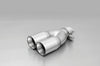 Remus 2005 Seat Toledo 1.6L 76mm Straight Cut Chromed Tail Pipe (Single) - Exhaust Mufflers & Tips