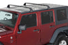 Rhino-Rack 07-22 Jeep Wrangler JK/JL 4 Door Hard Top Vortex SG 2 Bar Roof Rack - Black - Roofs & Accessories