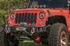 Rugged Ridge 07-18 Jeep Wrangler JK Arcus Front Bumper Set w/Tray & Hooks - Bumpers Grilles Guards