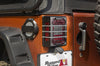 Rugged Ridge 07-18 Jeep Wrangler JK Brushed Black Elite Tail Light Guards - Lights