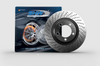 SHW Performance 05-08 Porsche Boxster 2.7L Left Front Cross-Drilled Monobloc Brake Rotor (98735140101) - Brakes Rotors