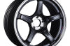 SSR GTX03 18x9.5 5x100 38mm Offset Black Graphite Wheel - Wheels