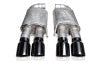 Stainless Works 18-21 Mustang GT Axleback Redline Exhaust - Black Tips - Mufflers &