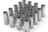 Wheel Mate 12x1.25 48mm Muteki SR48 Satin Silver Open End Lug Nuts - and Tire Accessories