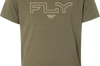 Fly Racing Youth Edge Tee Military Green Ys - Gear