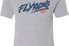 Fly Racing Youth Khaos Tee Grey Ys - Large