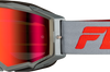Fly Racing Zone Pro Goggle Grey/red W/ Light Red Mirror/amber Lens - Grey/Red - Gear
