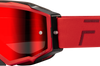 Fly Racing Zone Pro Goggle Grey/red W/ Light Red Mirror/amber Lens - Gear