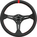 R&P Steering Wheel Black Leather GRANT